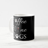 Chiens de vin de café Mug de café (Devant gauche)