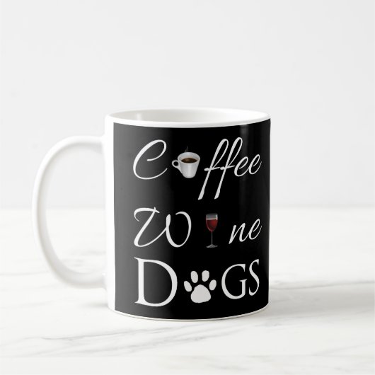 Chiens de vin de café Mug de café (Gauche)