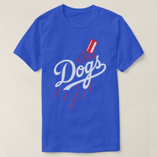 Chiens Dodger Blue TShirt (Design devant)