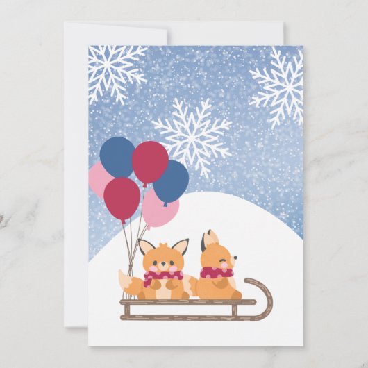 Chiens Dormir Invitation Anniversaire (Dos)