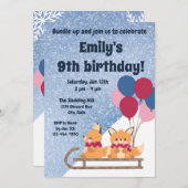 Chiens Dormir Invitation Anniversaire (Devant / Derrière)