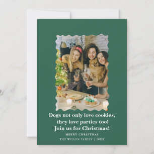 Chiens drôles et mignons disant carte de vœux de N
