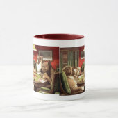 Chiens drôles jouant des tasses de tasse de café (Centre)