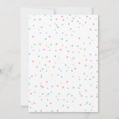 Chiens du drapeau de Bunting Invitation d'annivers (Dos)