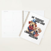 Chiens du Labrador patriotique Citation d'Humour d (Devant avec enveloppe)