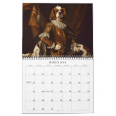 Chiens en costumes historiques 2026 Calendrier mur (Mar 2026)