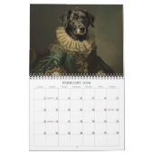 Chiens en costumes historiques 2026 Calendrier mur (Feb 2026)