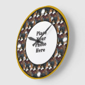 Chiens encadrez votre horloge murale photo (Angle)