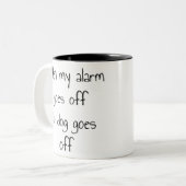 Chiens et Alarmes Mug (Devant gauche)