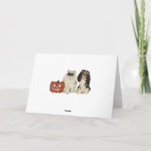 Chiens et carte de Howloween de chat (Dos)