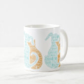 Chiens et chats Aimer Coffee Cup Mug (Devant droit)