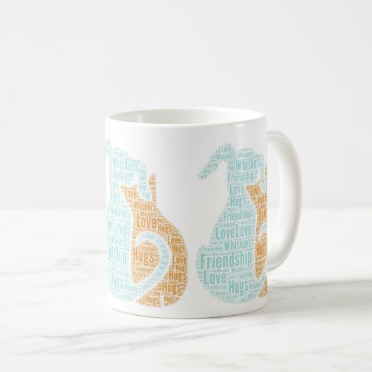 Chiens et chats Aimer Coffee Cup Mug (Devant droit)