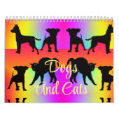 Chiens Et Chats Calendrier 12 Mois (Protection)