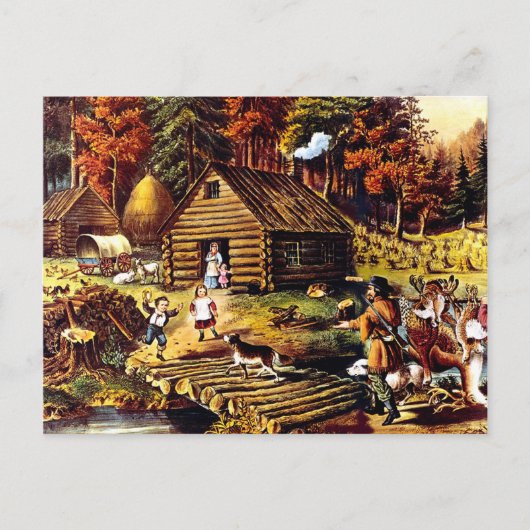 Chiens et fourches - Carte postale (Devant)