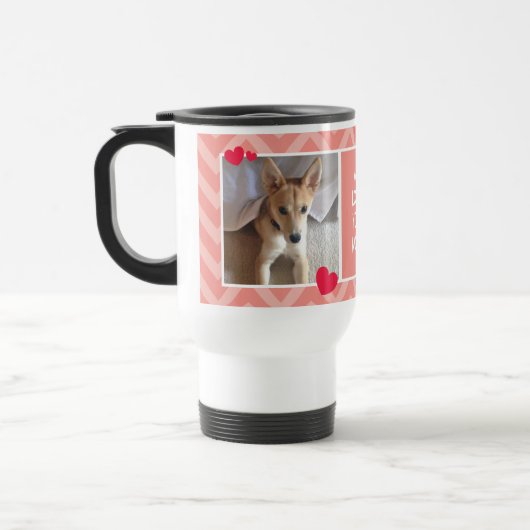 Chiens et mamans que nous vous aimons Mug de voyag (Gauche)