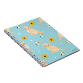 Chiens, Fleurs, Mouettes Carnet Spiral (Côté Droit)