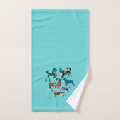Chiens floraux (Serviette à main)