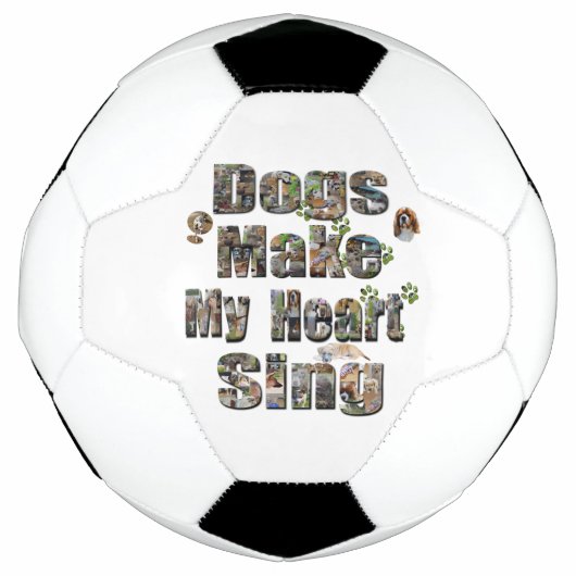 Chiens Font Mon Coeur Chanter Logo, (Devant)