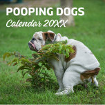 Chiens Funny Personalisés - Calendrier 2025<br><div class="desc">Chiens hilarants qui caca photographié le calendrier des images de 2025. Parfait pour la nouvelle année et les cadeaux de vacances,  idéal pour les chiens et les amoureux des animaux amusants.</div>