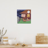 Chiens Gourmet Affiche Drôle (Cuisine)