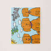 "Chiens heureux au soleil" Puzzle (Vertical)