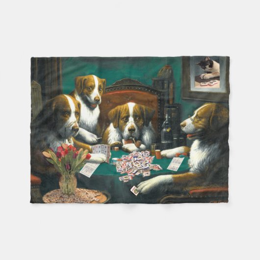 Chiens jouant la couverture d'heure-milliampère (Devant (Horizontal))