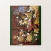 Chiens Jouer aux cartes puzzle (Vertical)