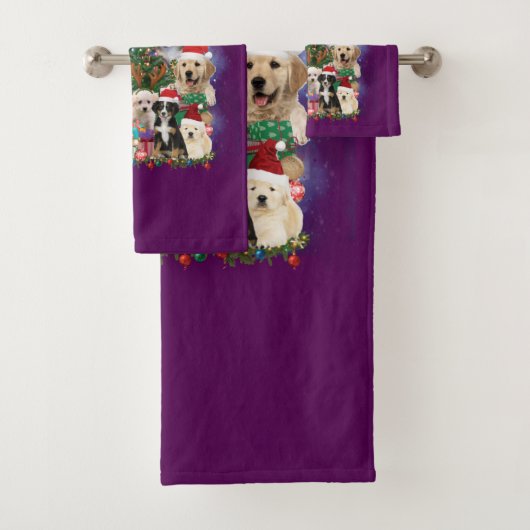 Chiens Joyeux Noël Lumière (En situation)