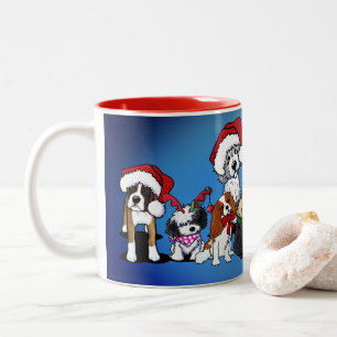 Chiens KiniArt Mug de Noël