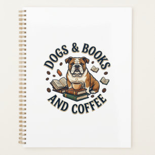 Chiens Livres Café Bouledogue Pile Tasse_1