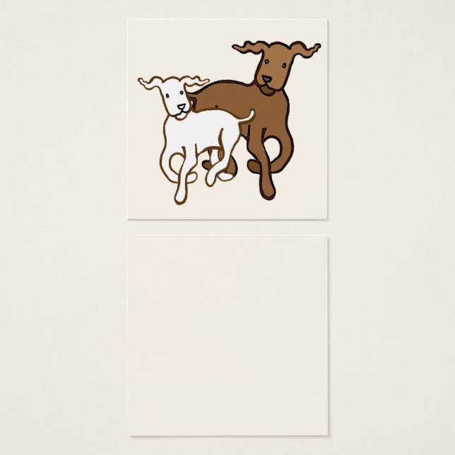 Chiens marchant (Devant & derrière)