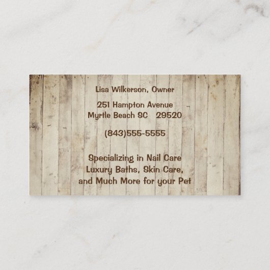 Chiens mignons à Fence Carte de visite (Dos)