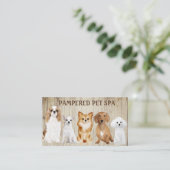 Chiens mignons à Fence Carte de visite (Debout devant)