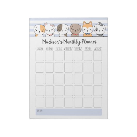 Chiens mignons Bloc-notes personnalisé (Tourné)