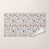 Chiens mignons Design Motif Blanc (Serviette à main)