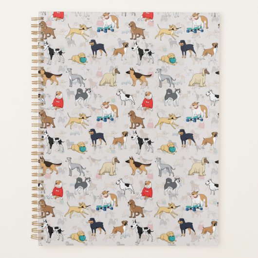 Chiens mignons Design Motif Blanc (Devant)
