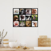 Chiens mignons et amusants Photo Collage Poster 1 (Cuisine)