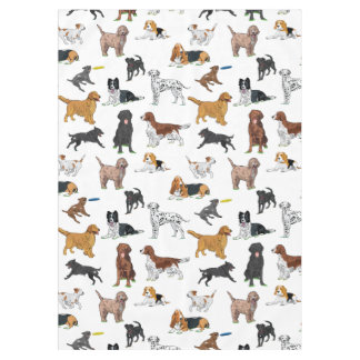 Chiens mignons Illustrations Motif nappe