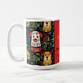 Chiens mignons Mug de Noël (Gauche)