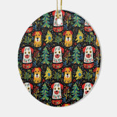 Chiens mignons Ornement de Noël (Gauche)