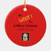 Chiens mignons Ornement de Noël (Dos)