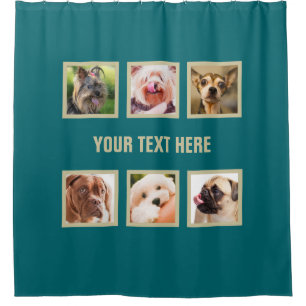 Chiens mignons OU VOTRE rideau en douche fait sur