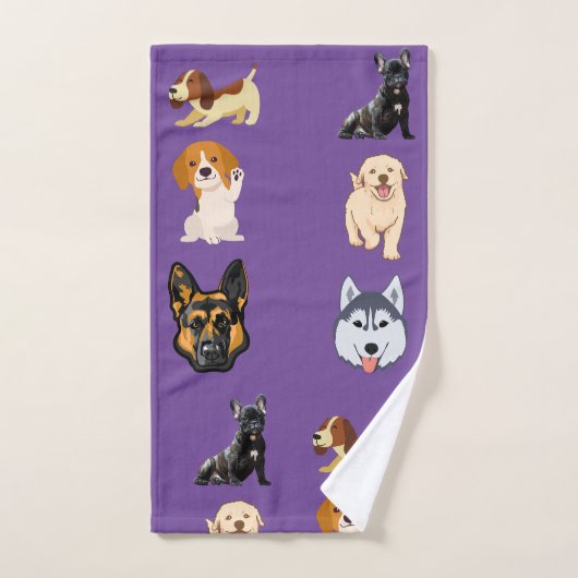 Chiens mignons partout (Serviette à main)