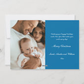 Chiens mignons Patinage sur glace bleu doux Carte (Dos)