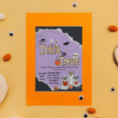 Chiens mignons Trick ou traiter les invitations Ha