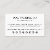 Chiens modernes. carte de fidélité (Dos)