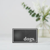 Chiens modernes. carte punch fidélité (Debout devant)