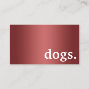 Chiens modernes. carte punch fidélité