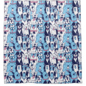 Chiens Motif rideau de douche (Devant)