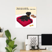 Chiens ne sont pas toute notre vie affiche (Bureau à domicile)